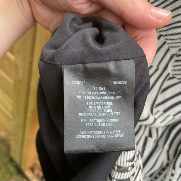 Ted Baker Silk Print Emidius Zebra Dress - Picture 6 of 11